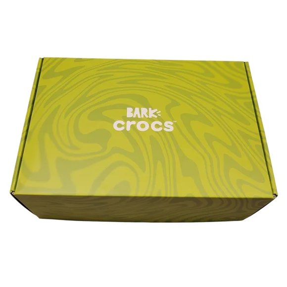 NWT | Crocs X Bark | Crocs For Dogs | Size M | Marbled Pink And White - Picture 2 of 12